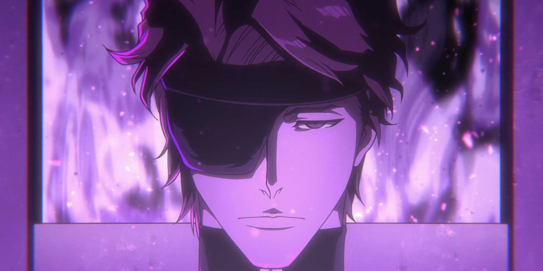Aizen Sosuke uses his spiritual energy to destroy Yhwach's creators in BLEACH Thousand-Year Blood War.