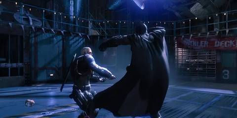 batman fighting deathstroke