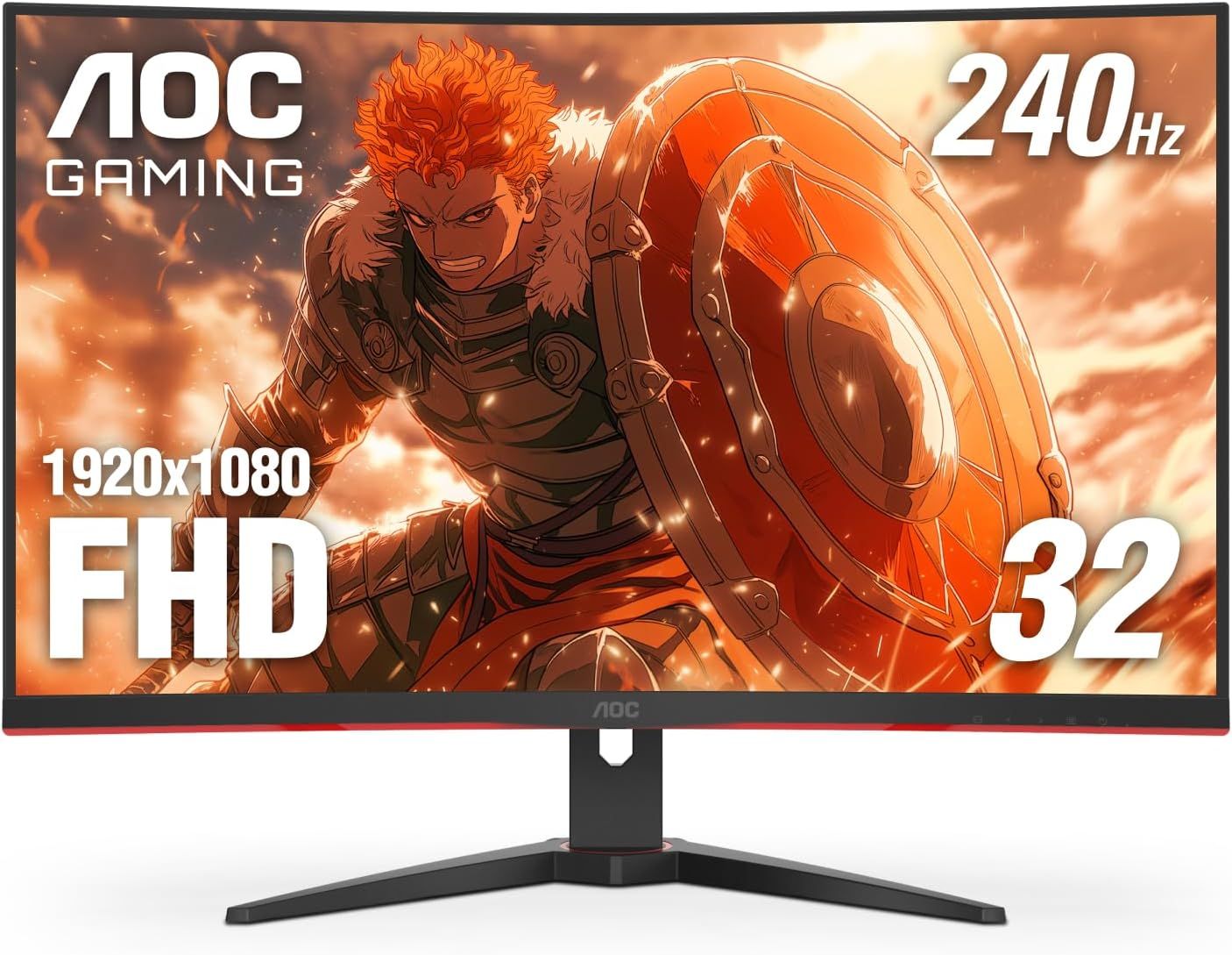 AOC C32G2ZE 32-inch Curved Frameless Gaming Monitor