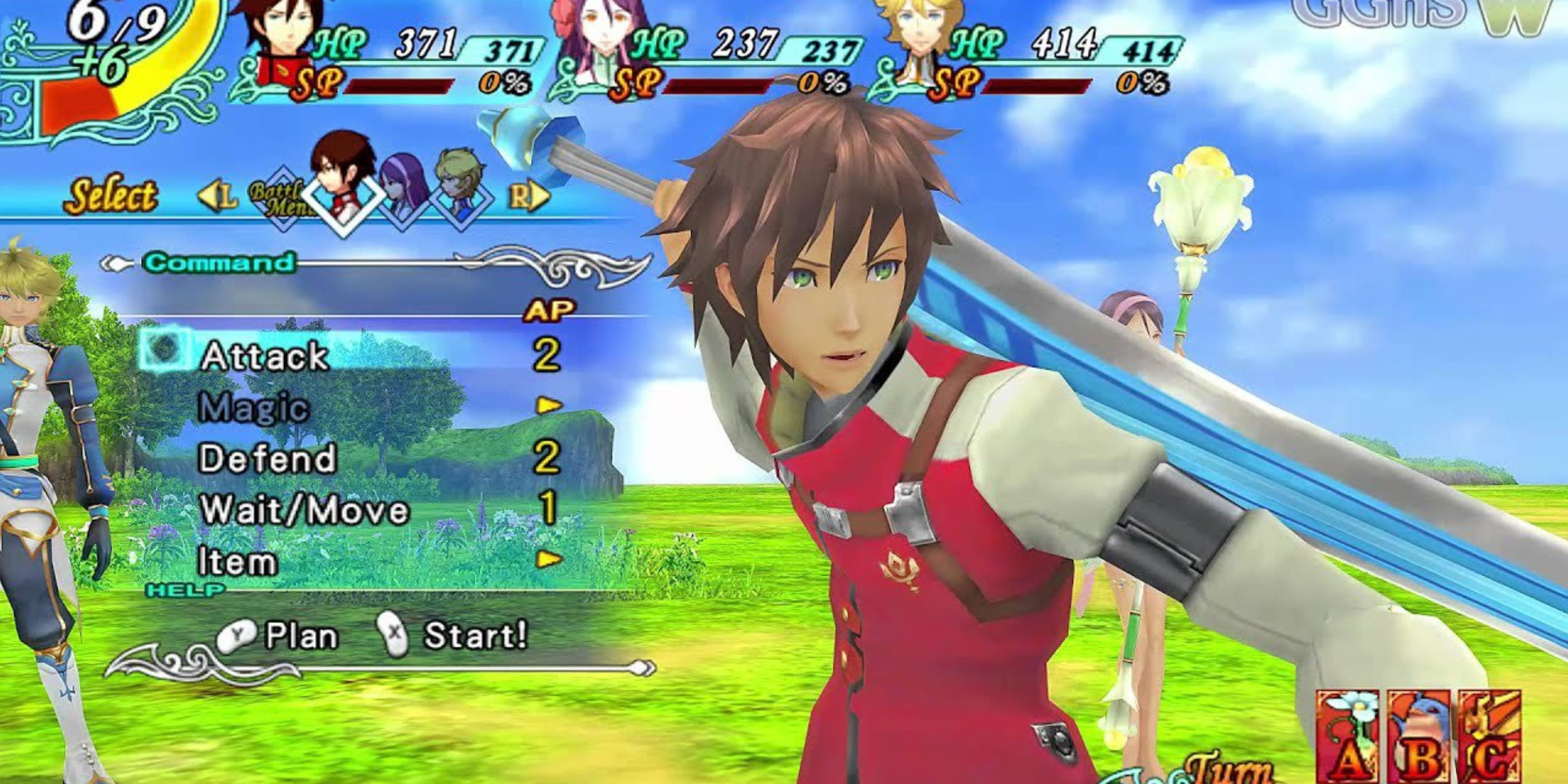 Arc Rise Fantasia character holding a sword