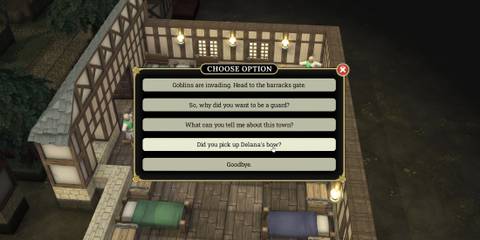 Asking Jermais About Delana's Bow in Brighter Shores