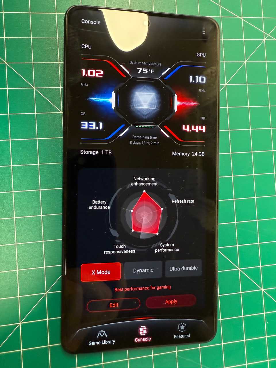 asus rog phone 9 pro - x mode