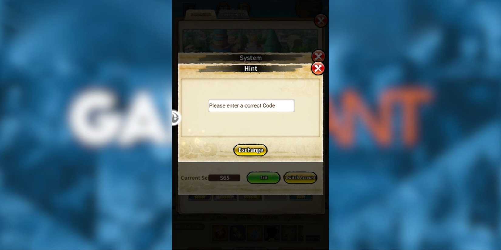 Awakening of the Ninjas the codes tab