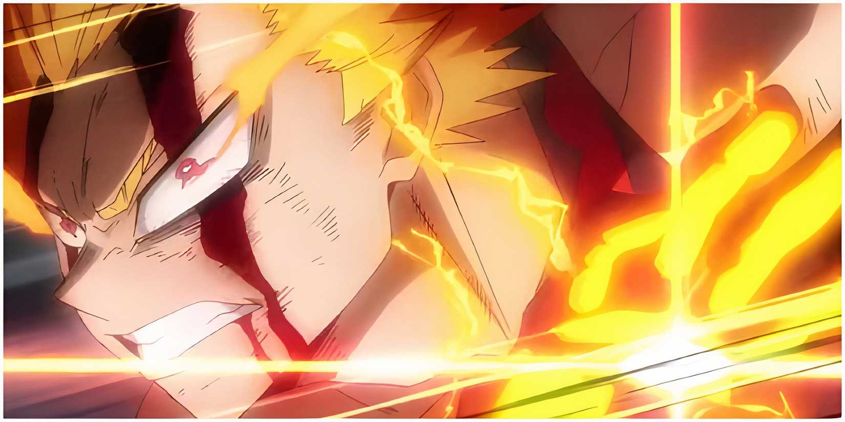 Bakugo's One For All Form in My Hero Academia