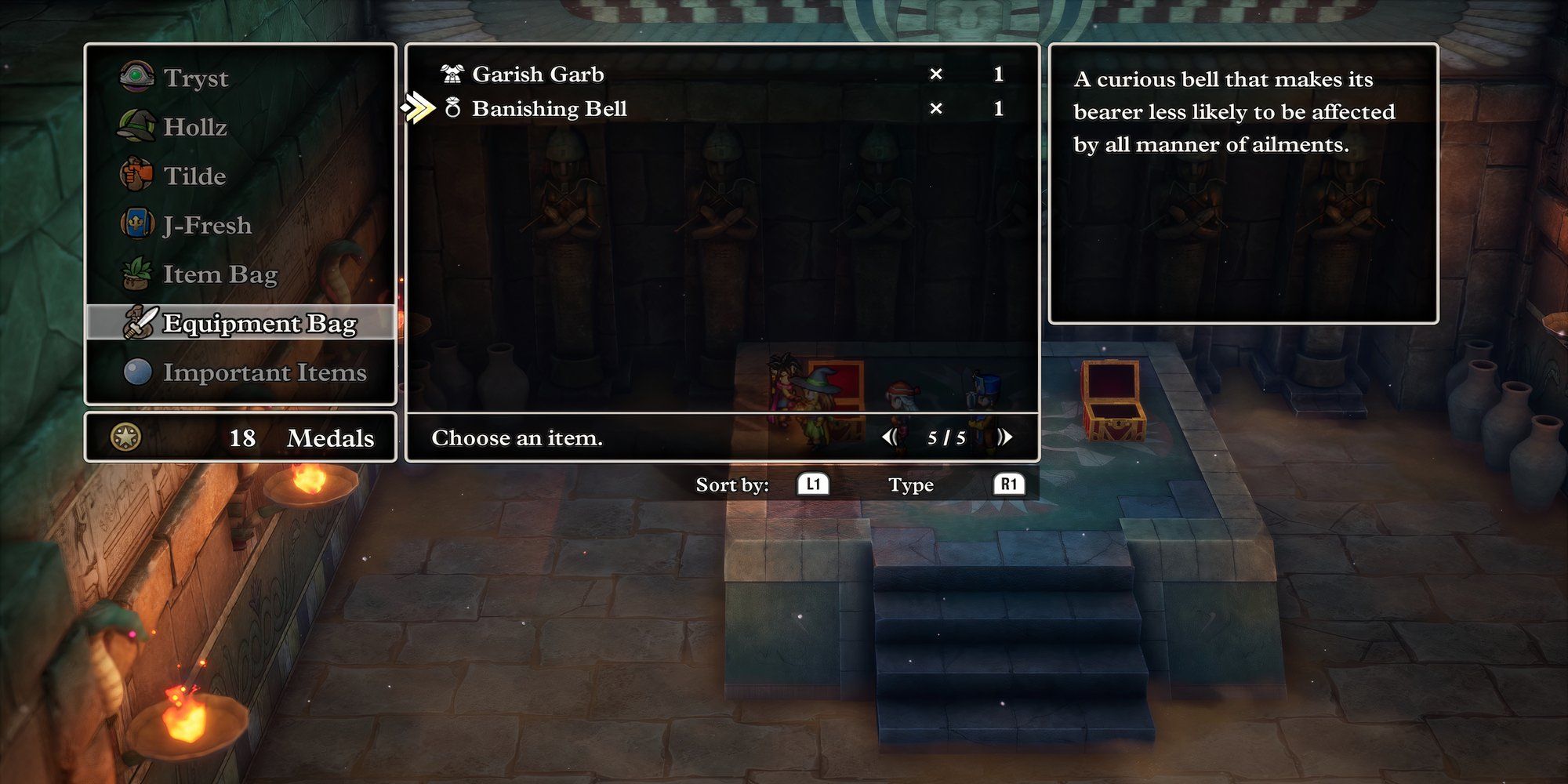 Exile Bell Accessory in Dragon Quest 3 HD-2D Remake