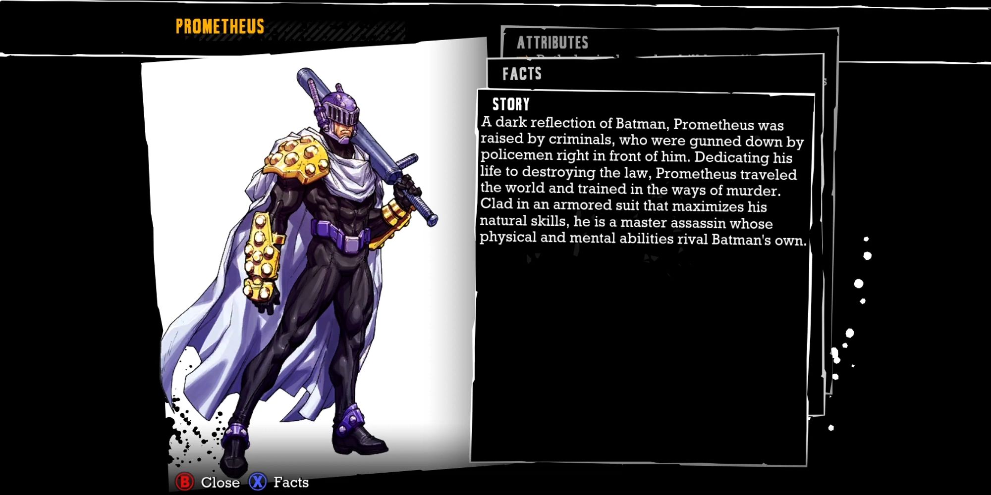 Prometheus character profile in Batman Arkham Asylum