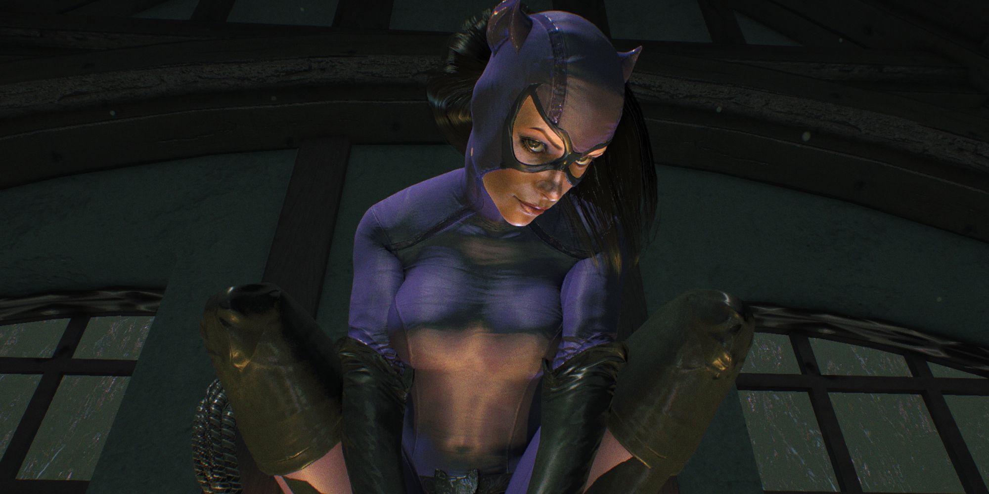 The 90s Catwoman suit in Batman: Arkham Knight