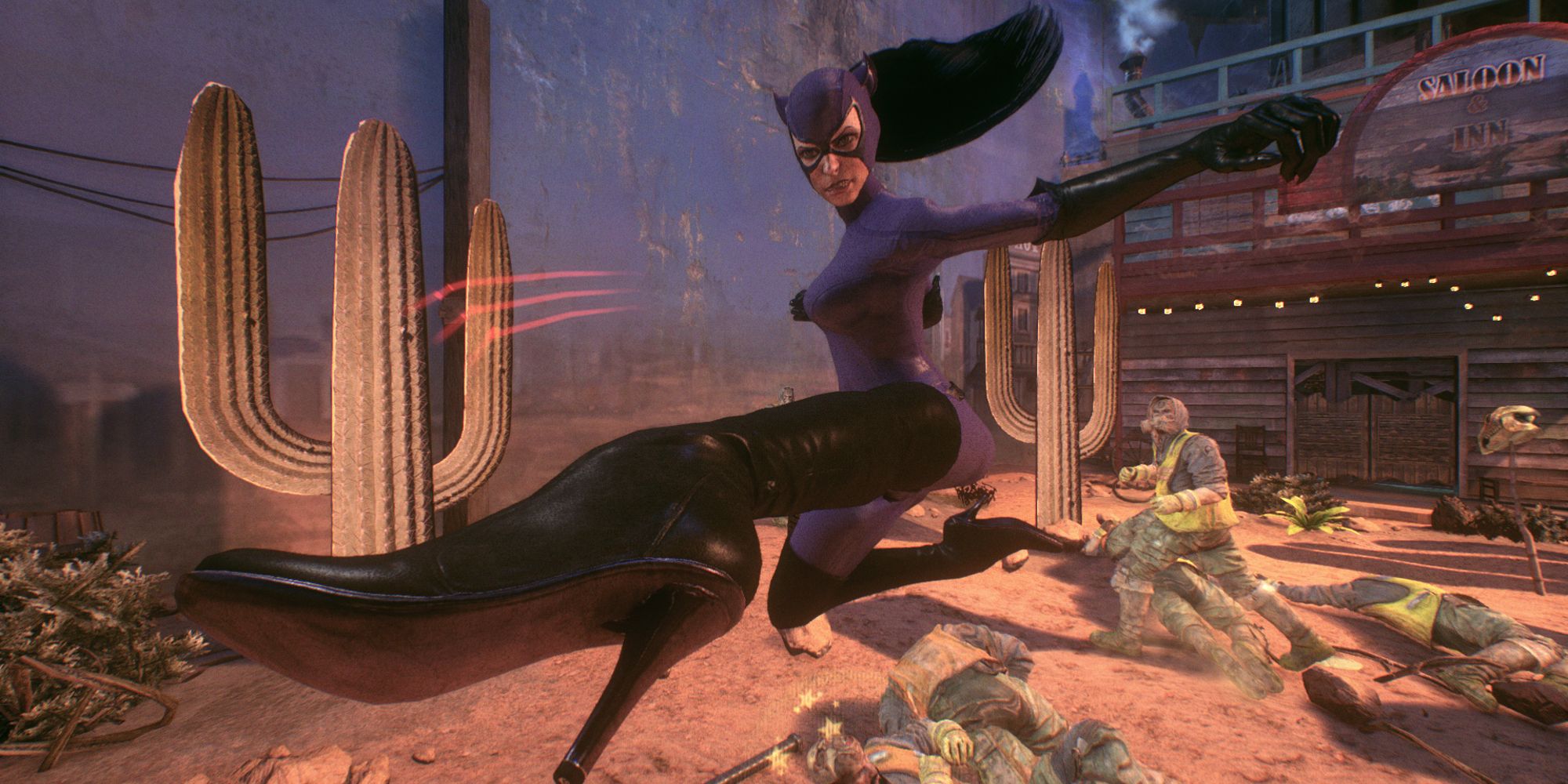 The 90s Catwoman suit in Batman: Arkham Knight