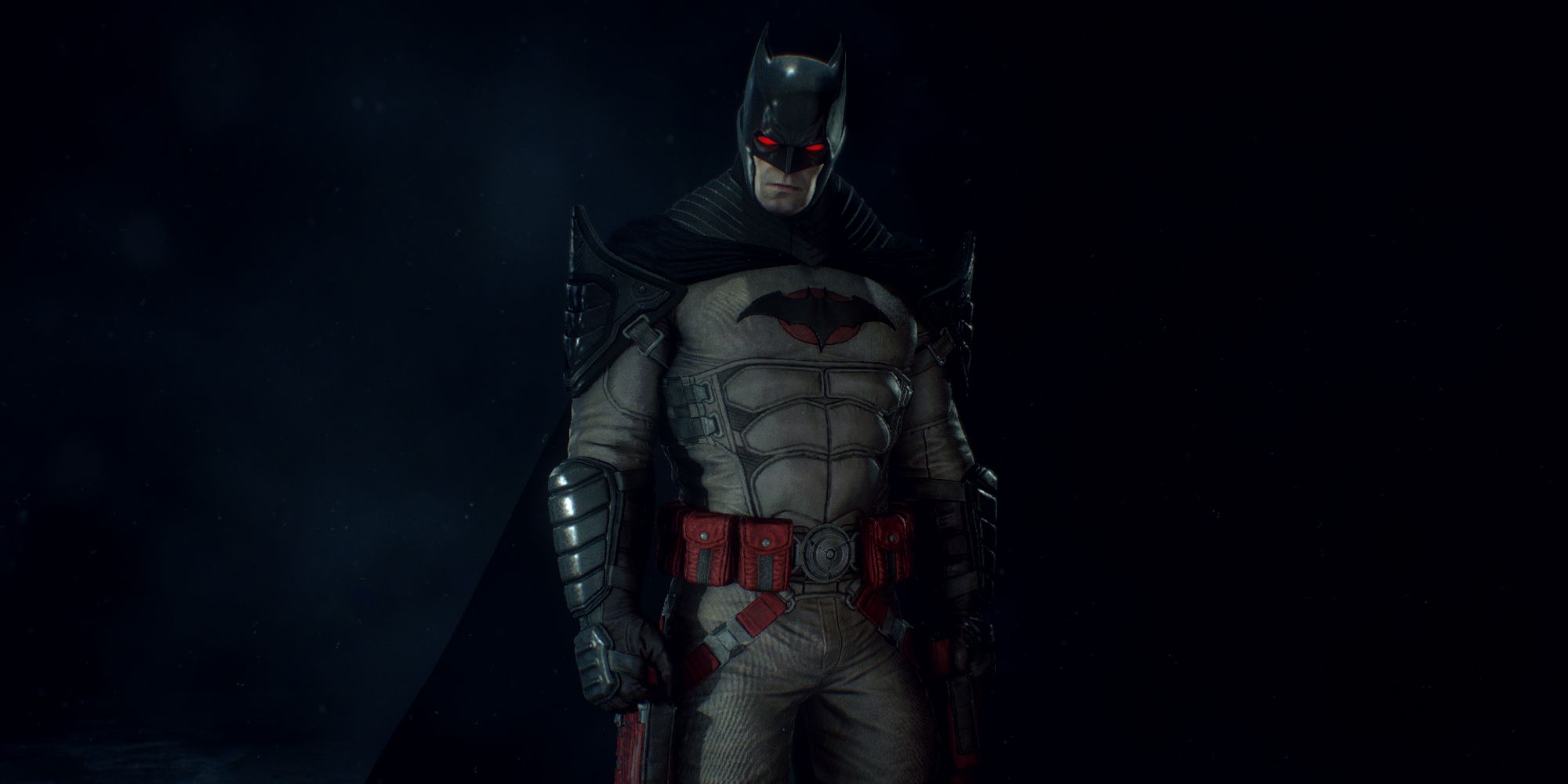 The Flashpoint Batman skin in Batman: Arkham Knight