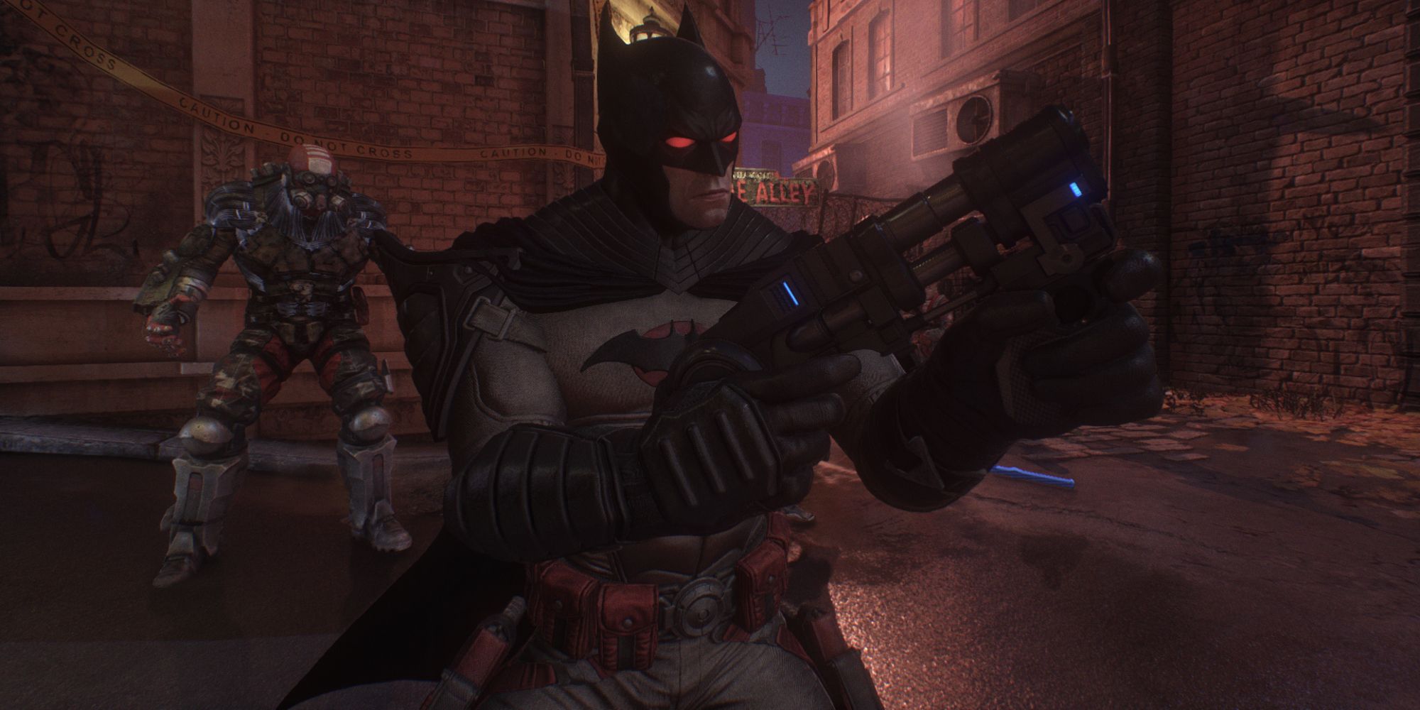 The Flashpoint Batman skin in Batman: Arkham Knight