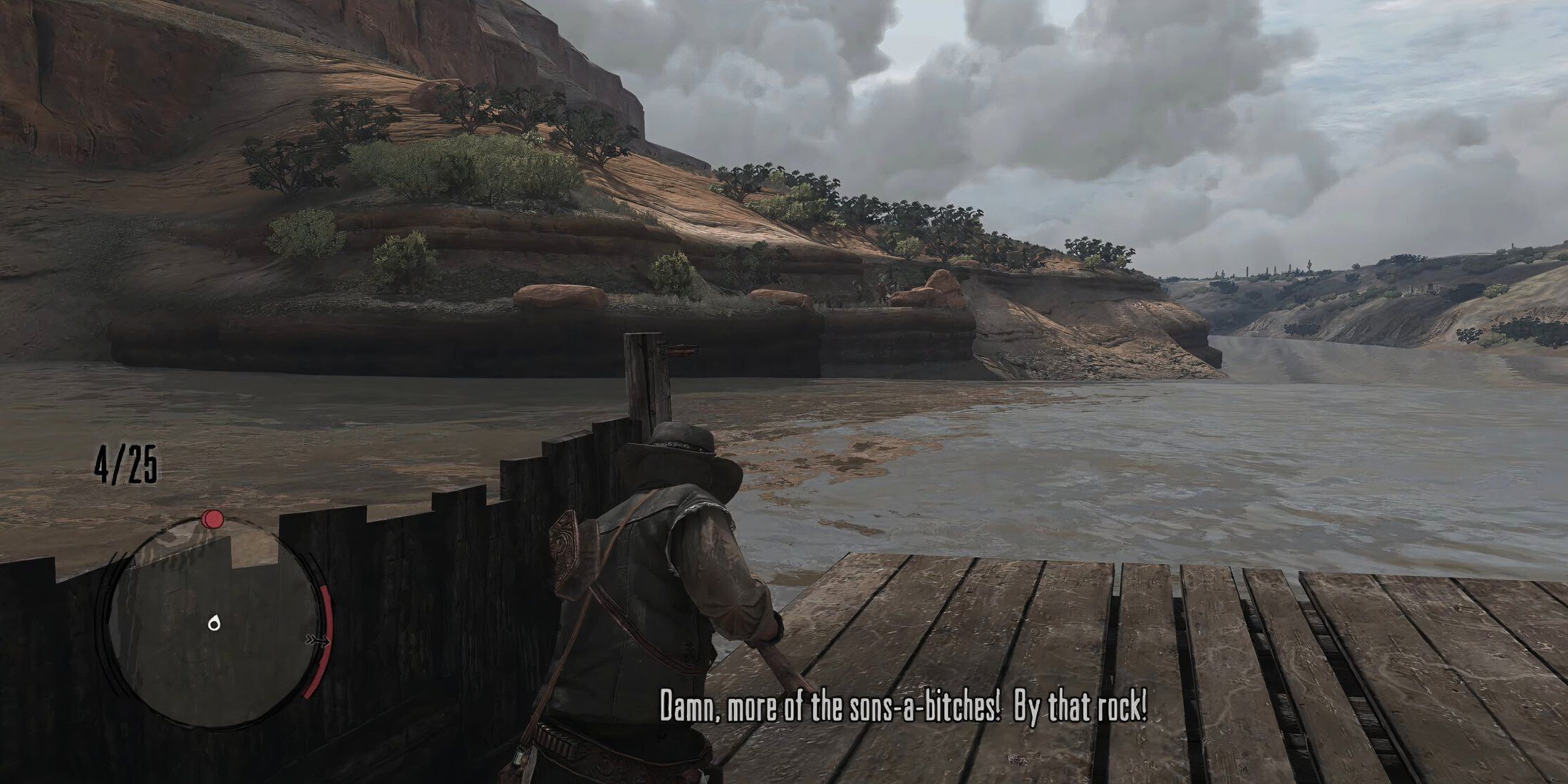 Battle on the Raft in Red Dead Redemption