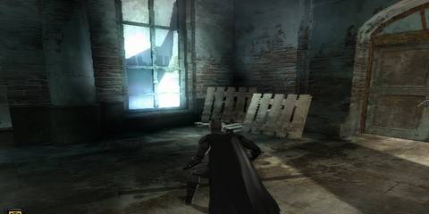 batman in a warehouse