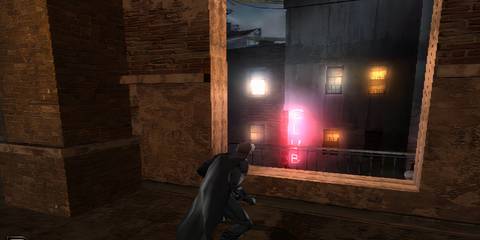 batman looking out a window