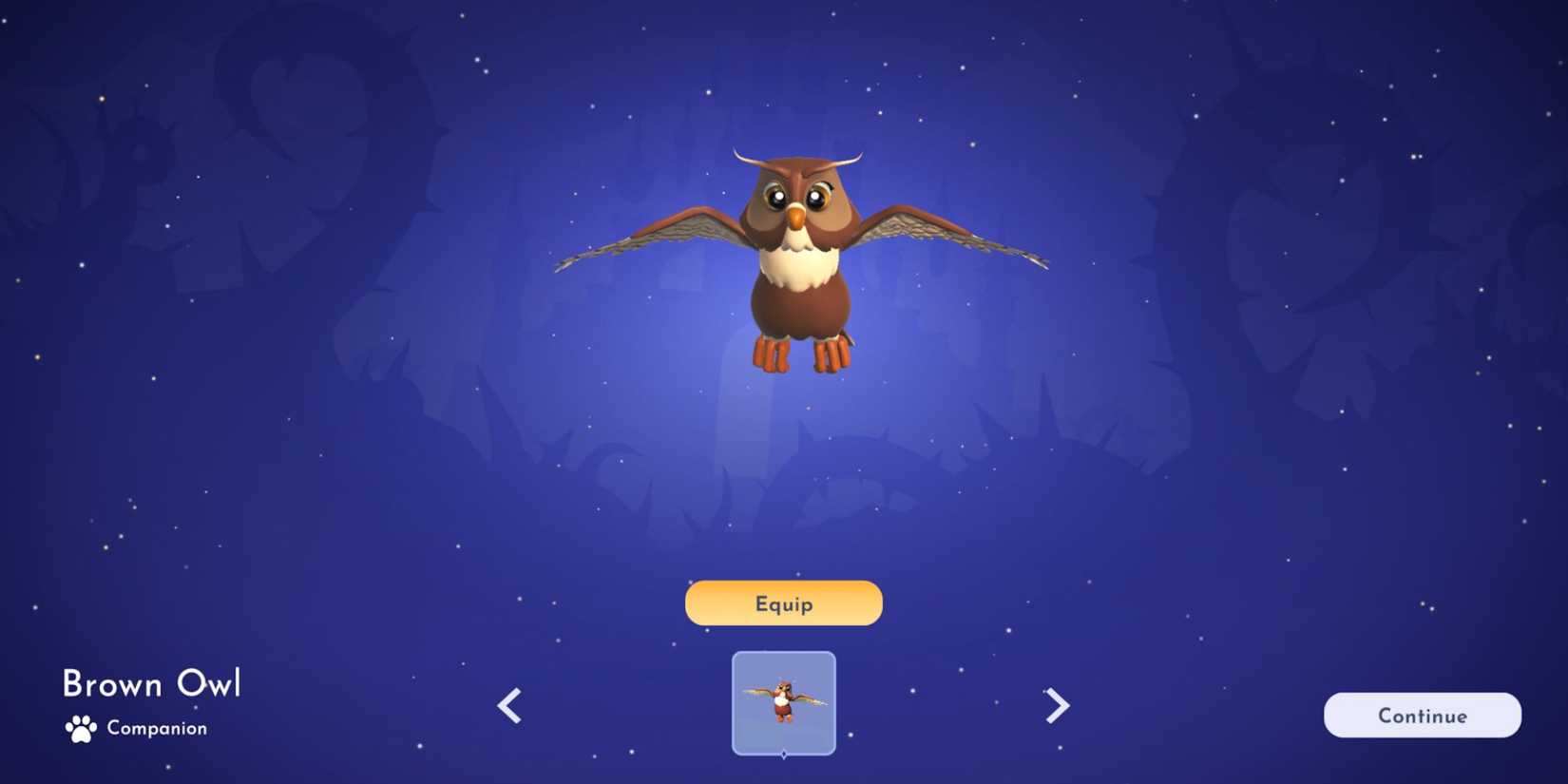 Befriending and unlocking a brown owl in Disney Dreamlight Valley