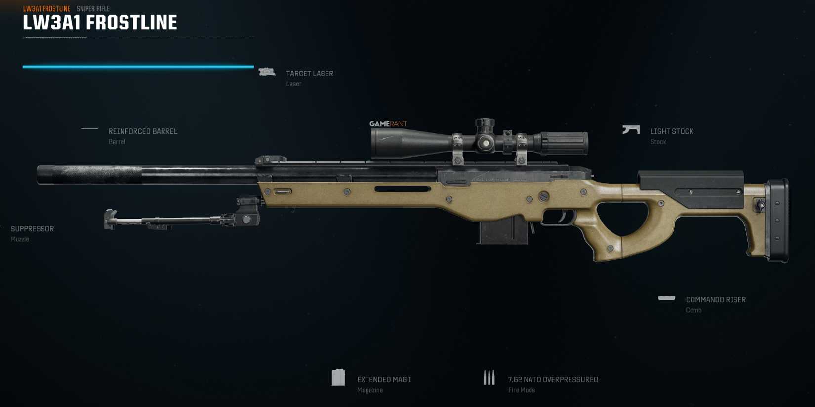 Screenshot showcasing the best LW3A1 Warzone build and attachments 