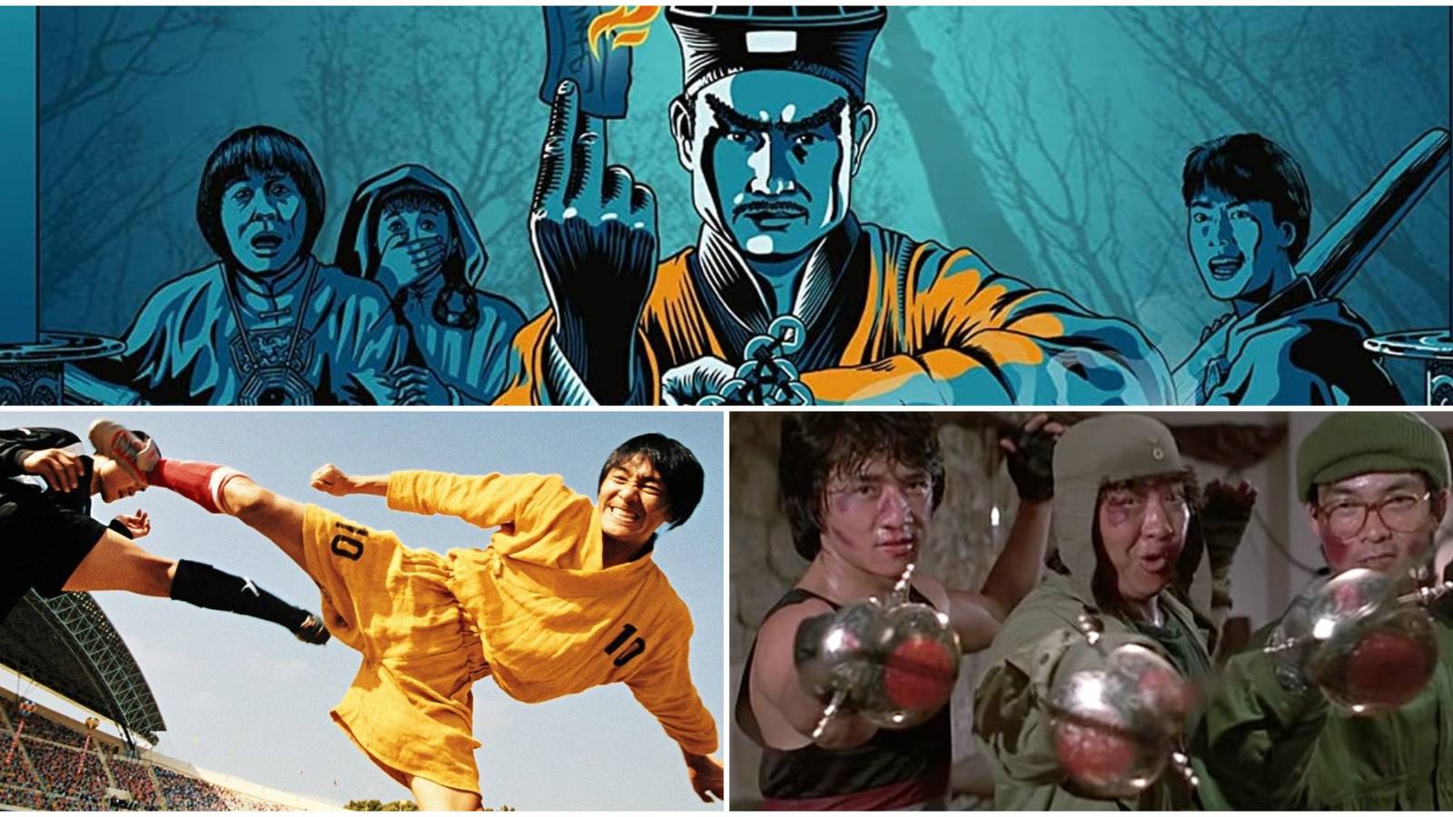 Martial Arts Comedies- Mr Vampire Shaolin Soccer Wheels on Meals