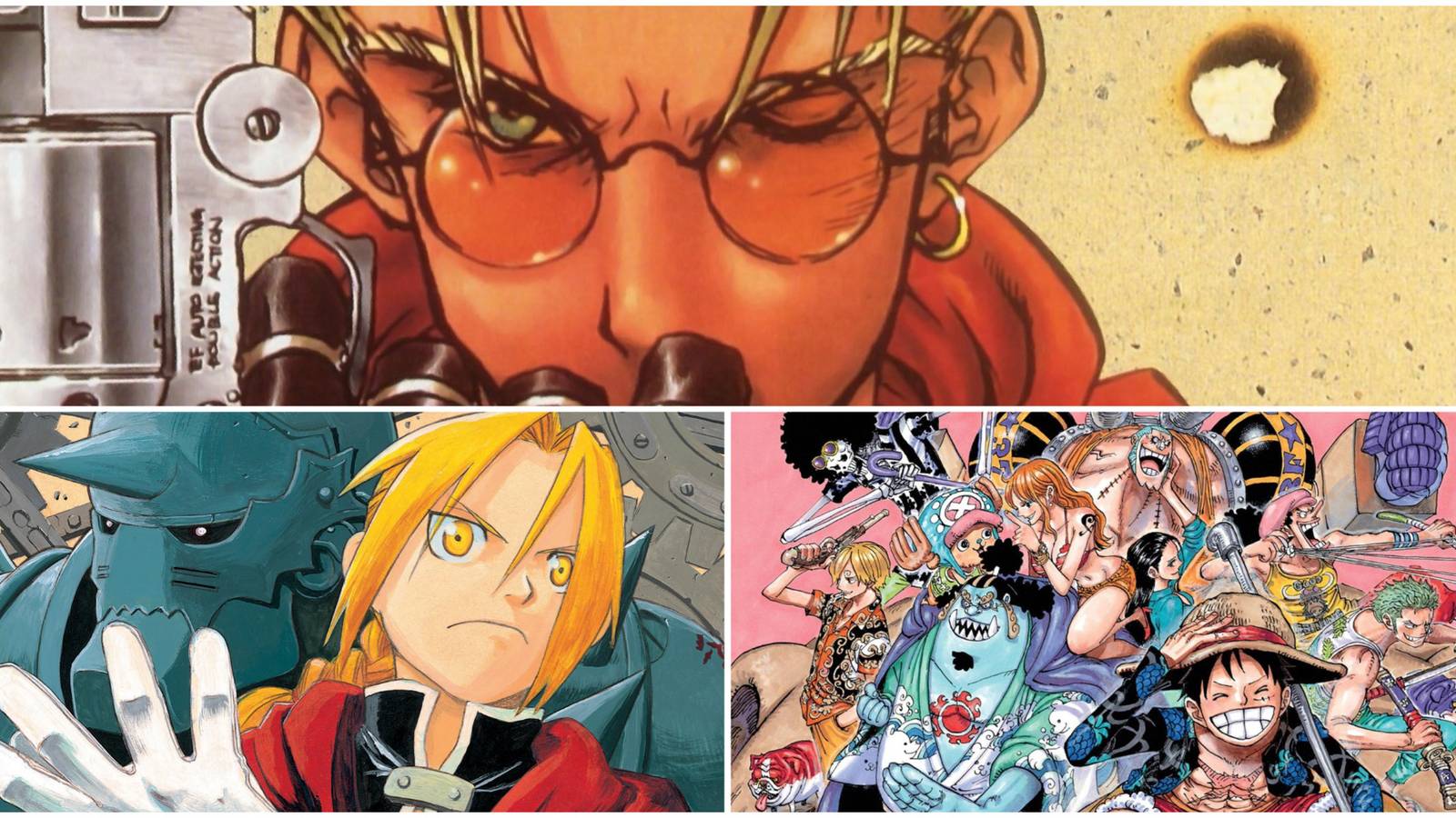 Non-Japanese Leads in Shonen Manga- Trigun Fullmetal Alchemist One Piece
