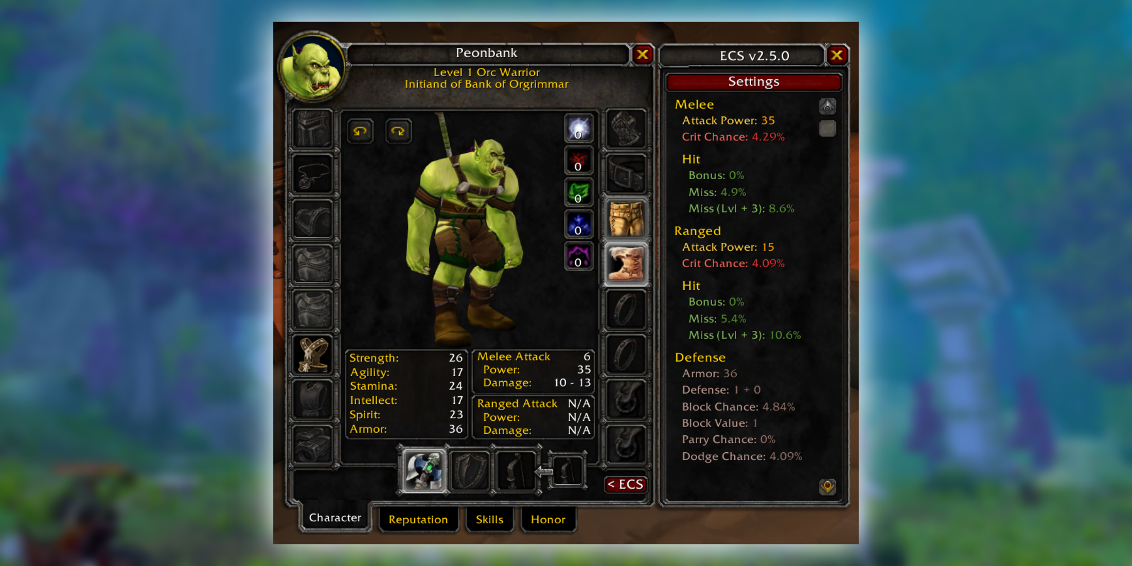 Best WoW Classic Addons Extended Character Stats