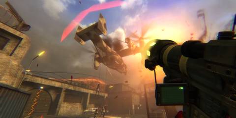 black mesa shooting at helicopter