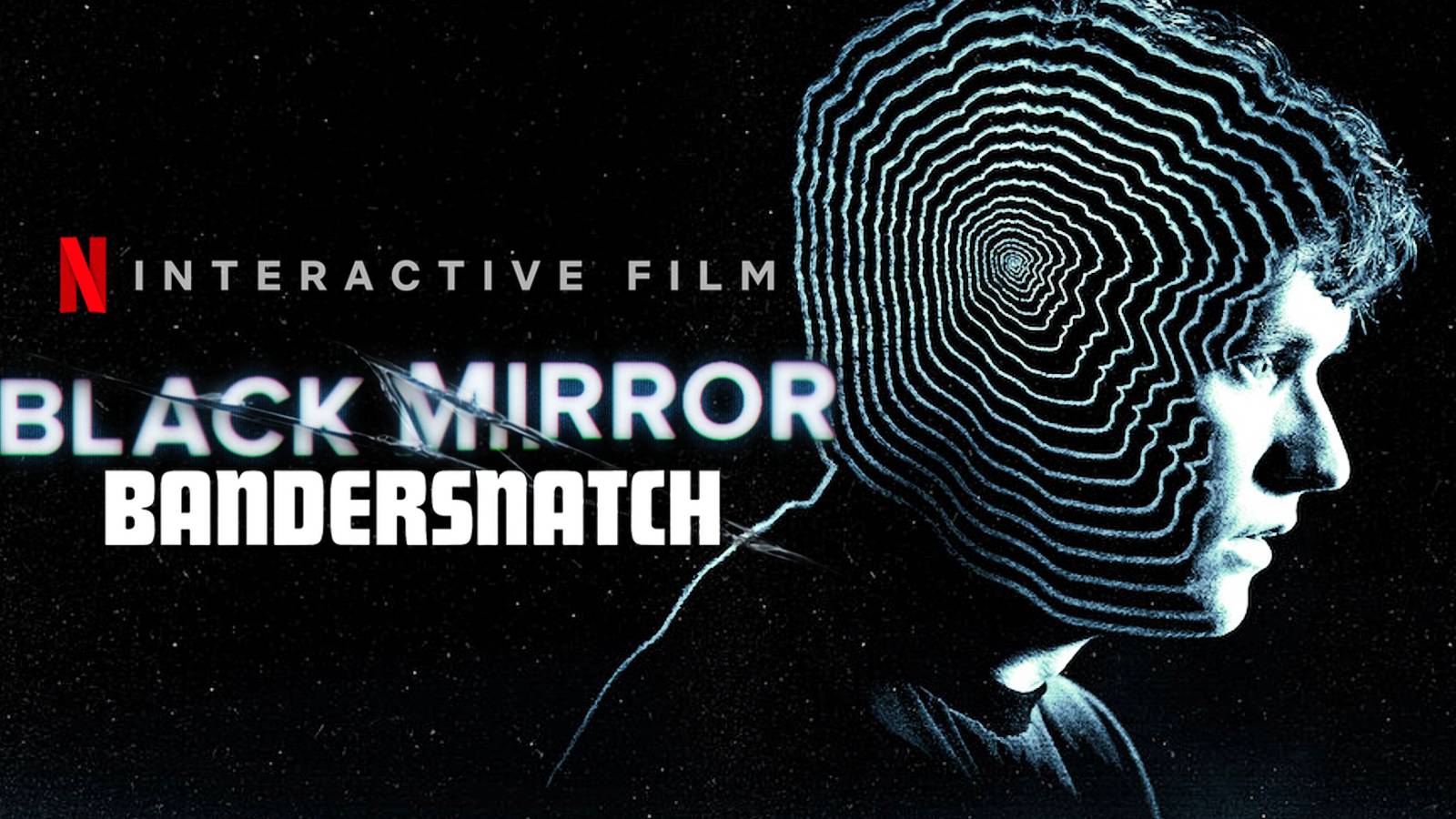 black mirror bandersnatch poster, netflix interactive film logo