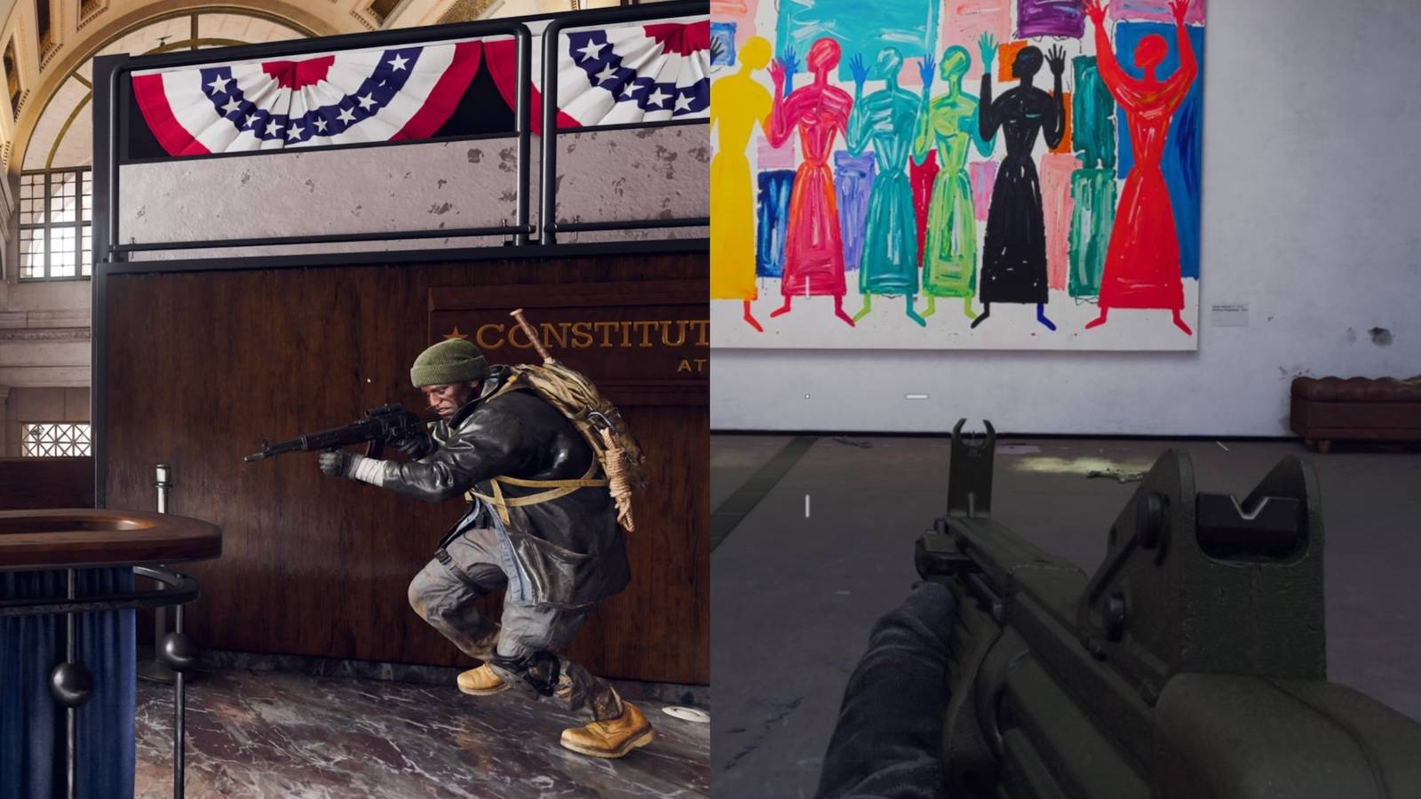 Gala map on the left, Heriloom on the right