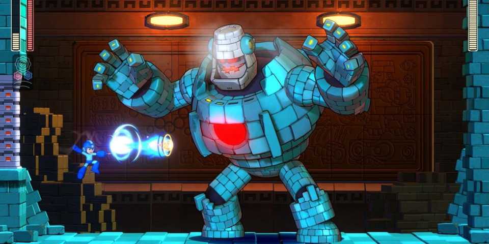 Boss battle in Mega Man 11