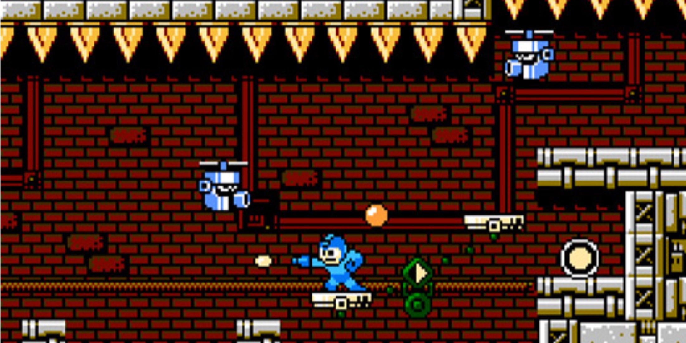 Bots surround Mega Man in Mega Man 10