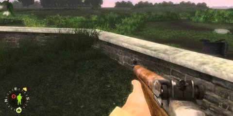 Brothers in Arms Road to Hill 30 Aiming rifle