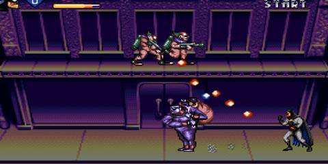 batman fighting enemies