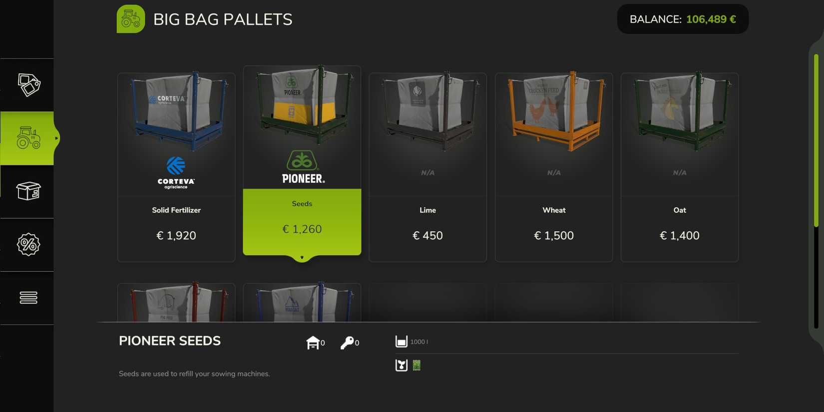 Buyin Seeds Farming Simulator 25