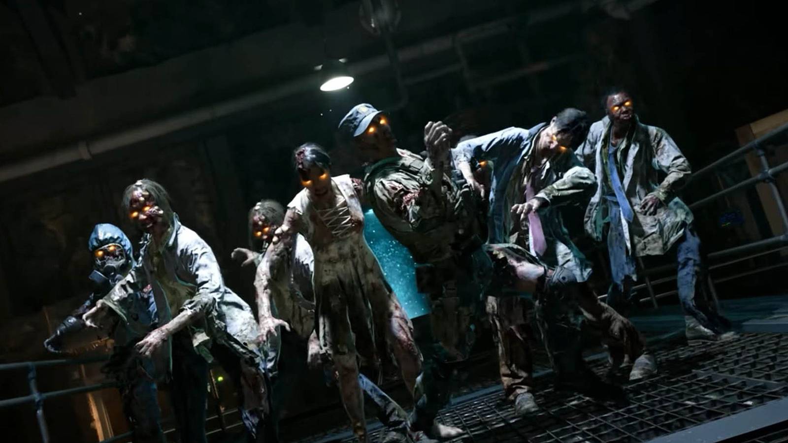 A crowd of several Call of Duty Black Ops 6 Zombies