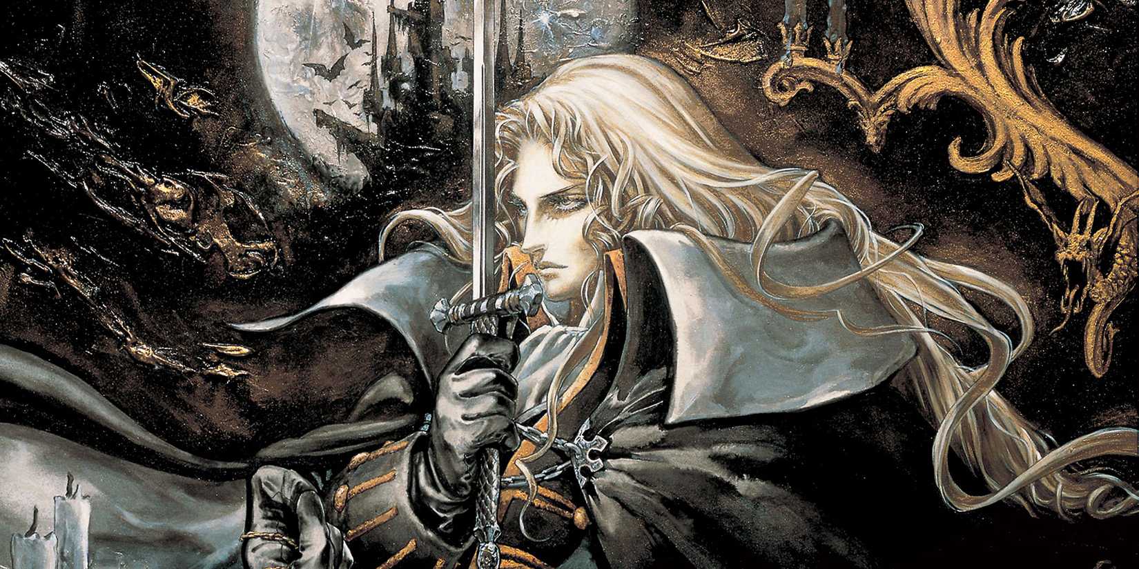 Alucard in Castlevania Symphony of the Night key art
