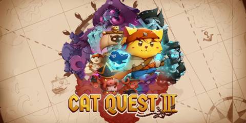 cat quest 3 logo