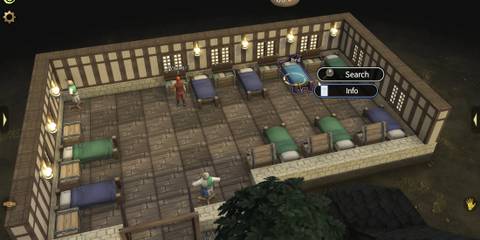 Checking For Delana's Bow Behind a Bed in Brighter Shores