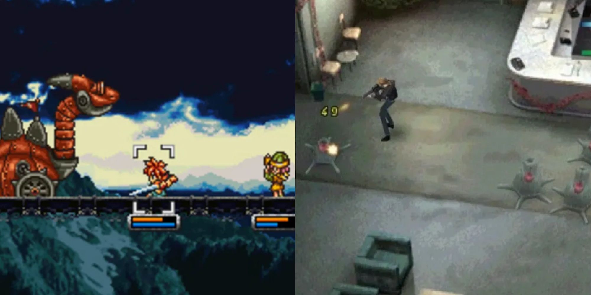 Chronot Trigger on the left, Parasite Eve on the right