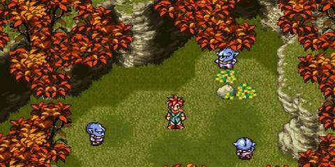 chrono trigger - chrono surrounded by enemies
