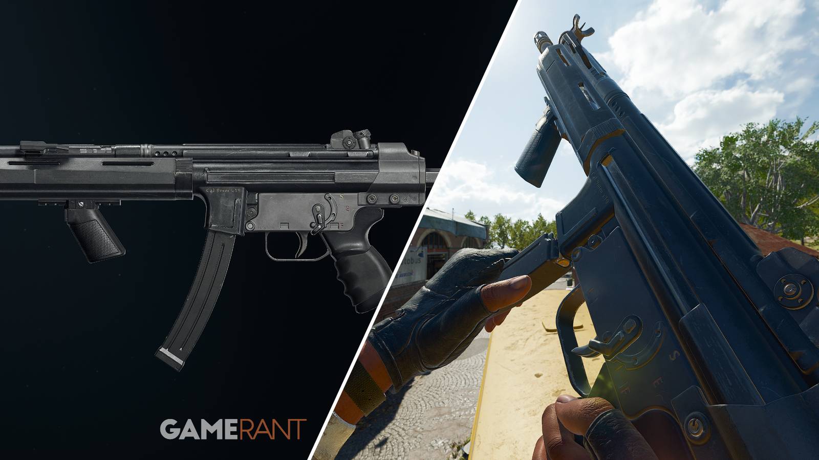 Split-image showcasing the C9 in Black Ops 6