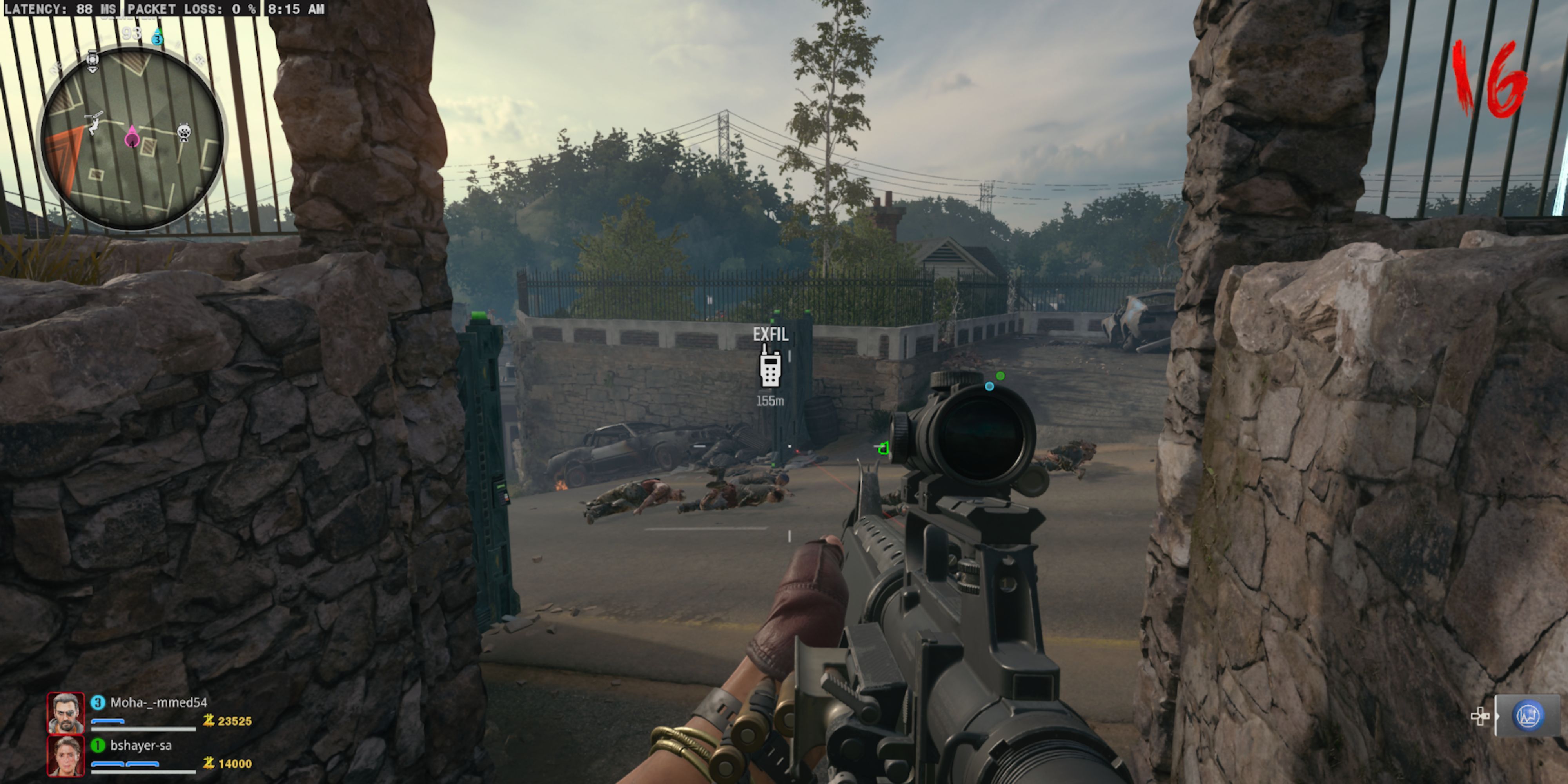 exfil icon on the map in call of duty black ops 6 zombies.