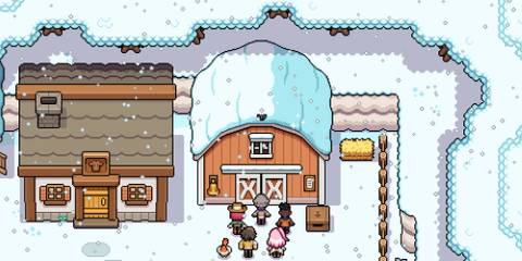 Completing Hayden's repair the barn quest in Fields of Mistria