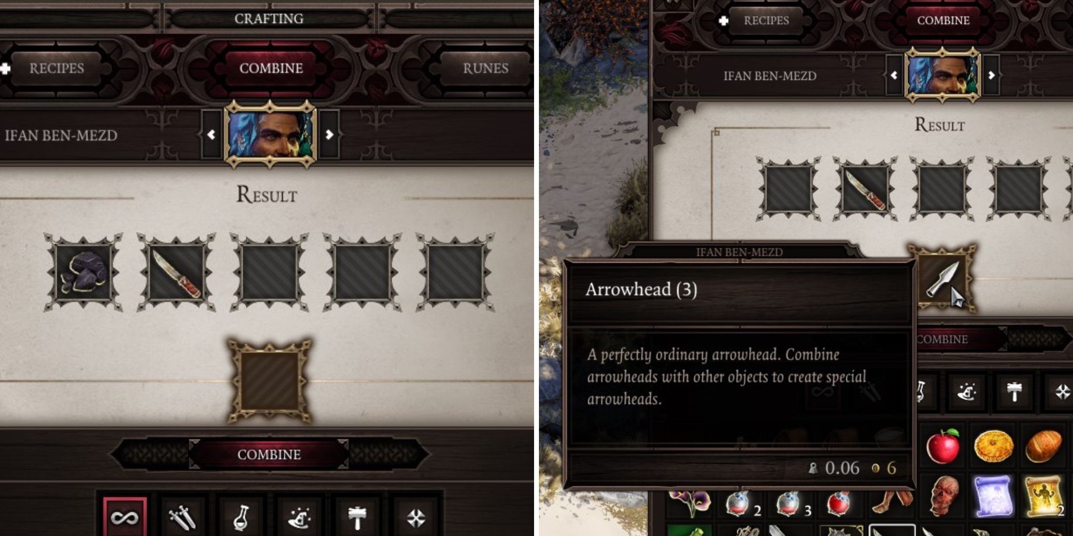 crafting an arrowhead in divinity original sin 2