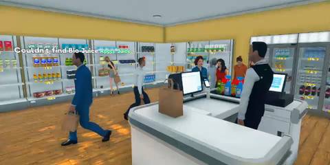 customers shopping at a store supermarket simulator 