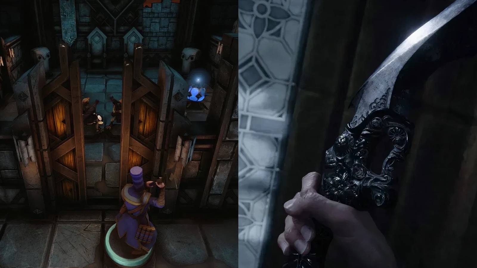 Demeo on the left and RE village on the right