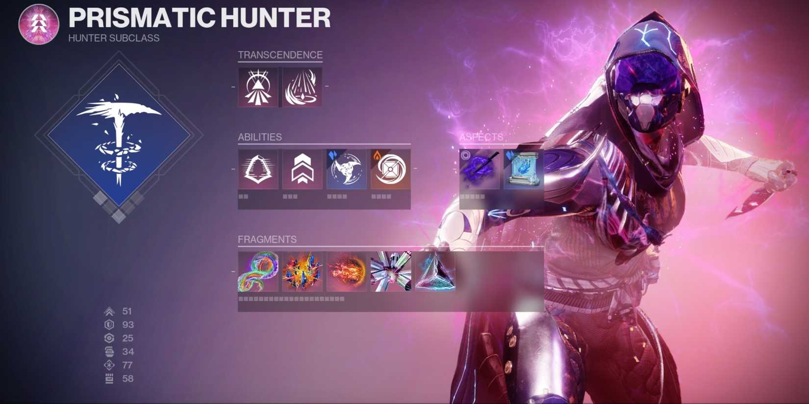 Destiny Subclass Screen Destiny 2: Prismatic Hunter Build Guide