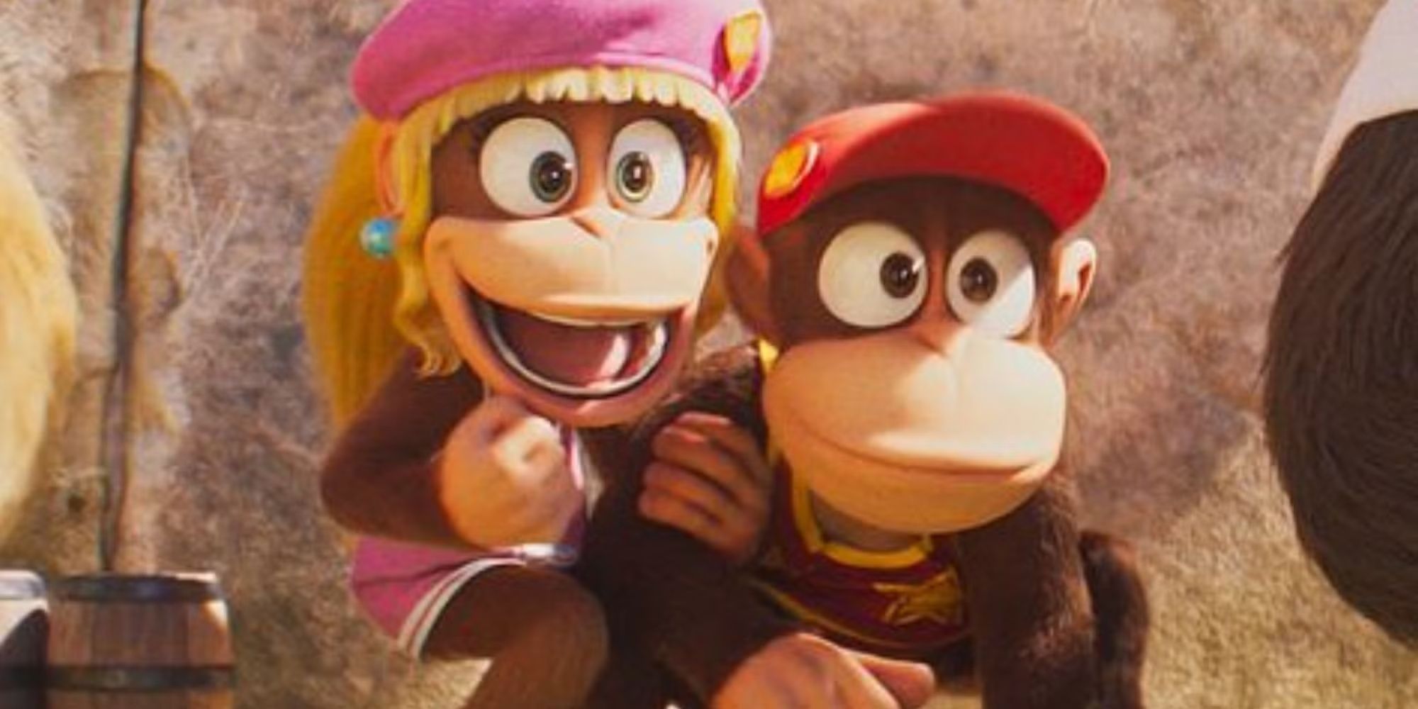 Diddy Kong and Dixie Kong in the Super Mario movie