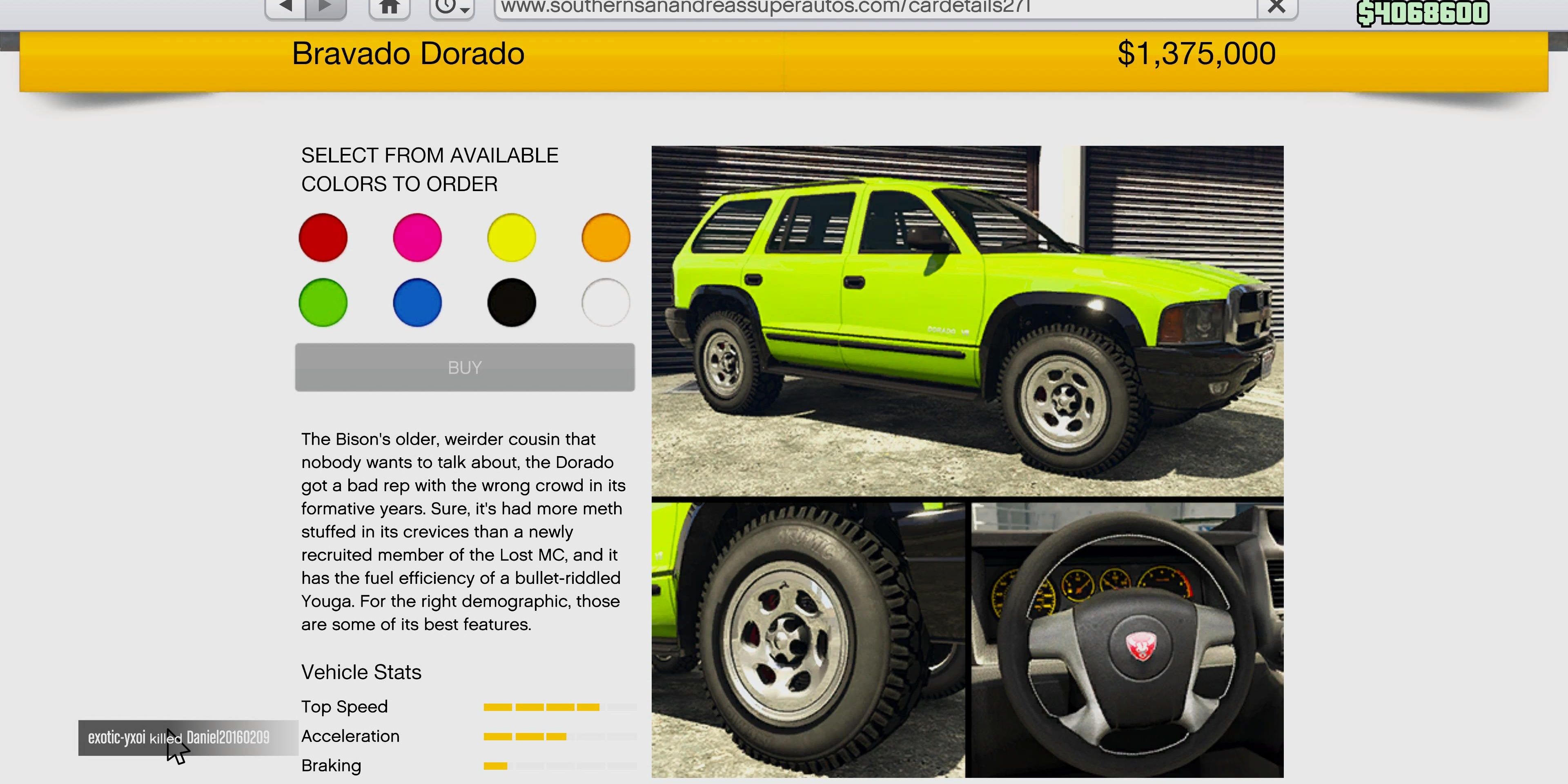 dorado suv