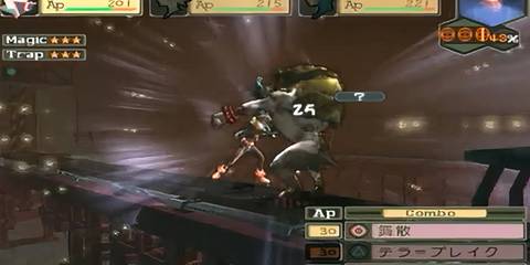 ryu in combat with an enemy