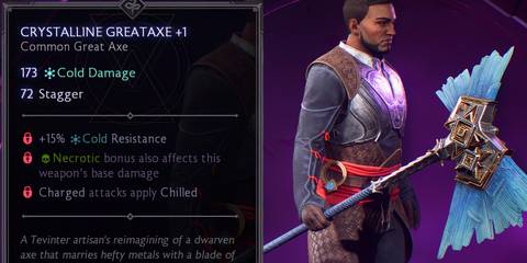 Dragon Age The Veilguard Crystalline Axe