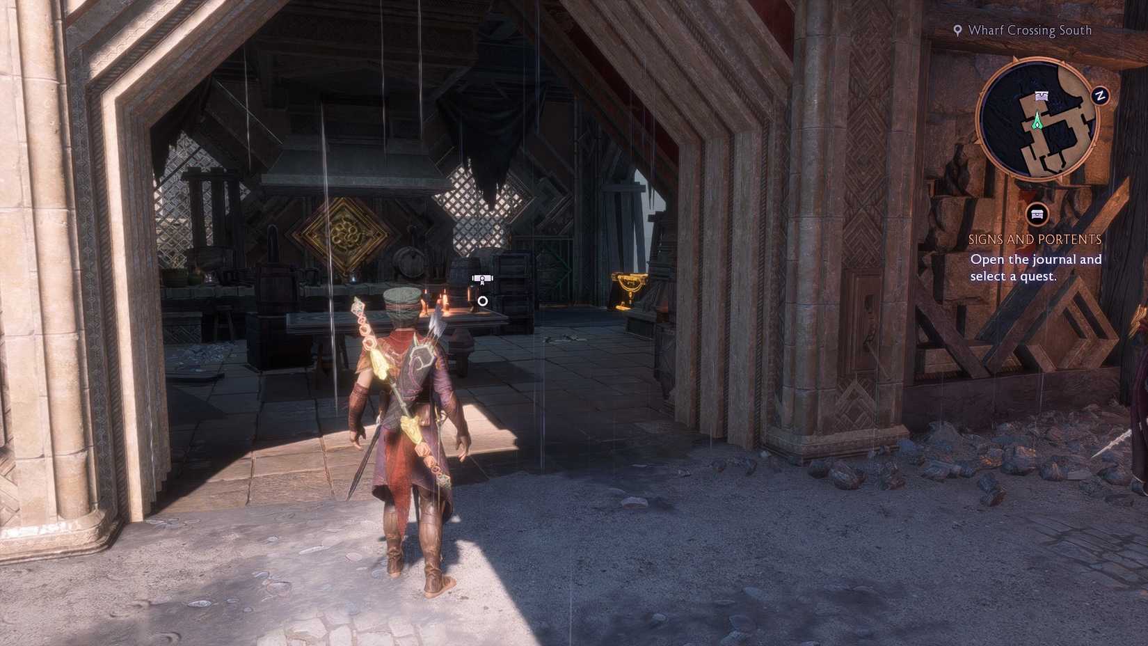 dragon age veilguard wharf crossing south gate puzzle solution