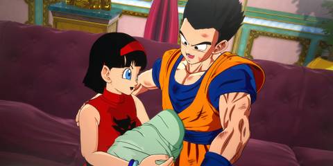 Dragon Ball Sparking Zero Cute Gohan Family interaction