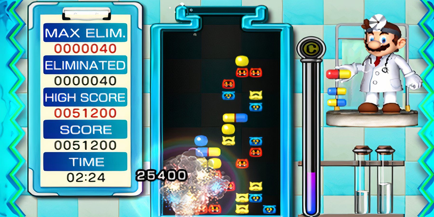 mario hitting a combo